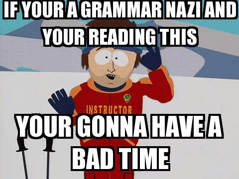 Grammar Nazi meme