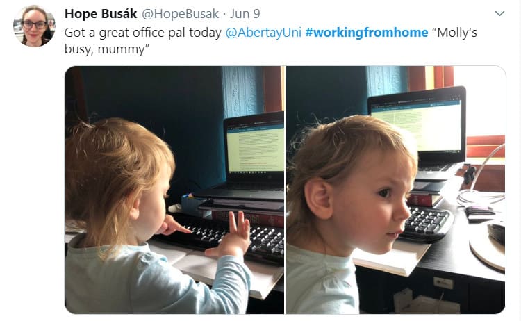 Your child as a work pal