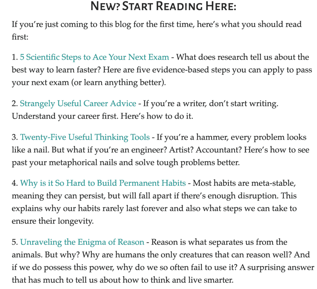 New? You can start reading here - with a bunch of links to various articles