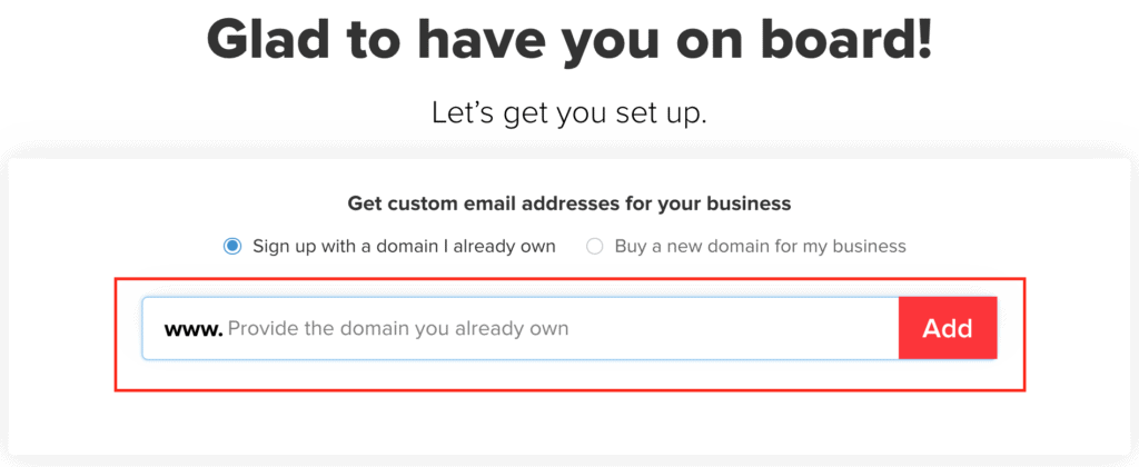 Glad to have you on board - sign up