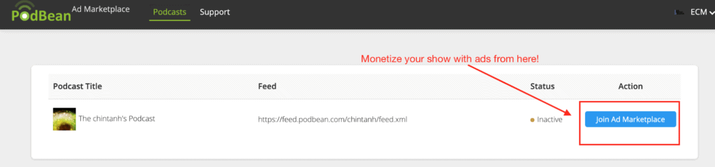 The monetization options available on Podbean for you podcast