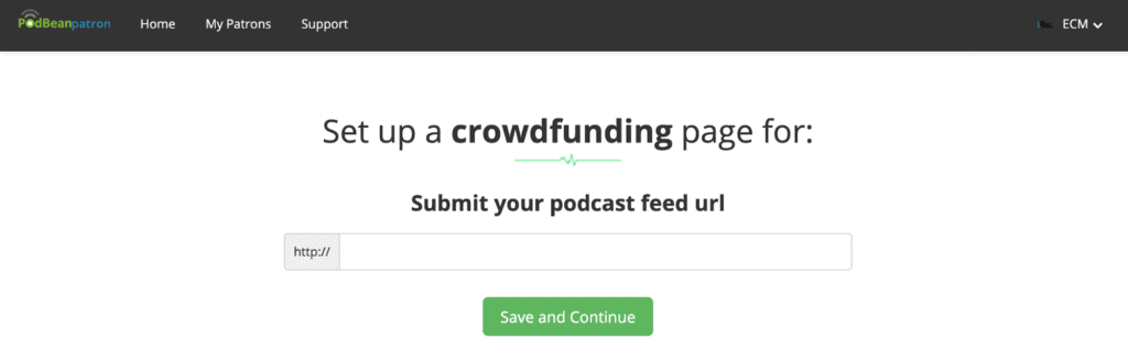 Setting up a crowdfunding page for your Podcast on Podbean