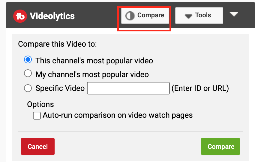 Compare on videolytics