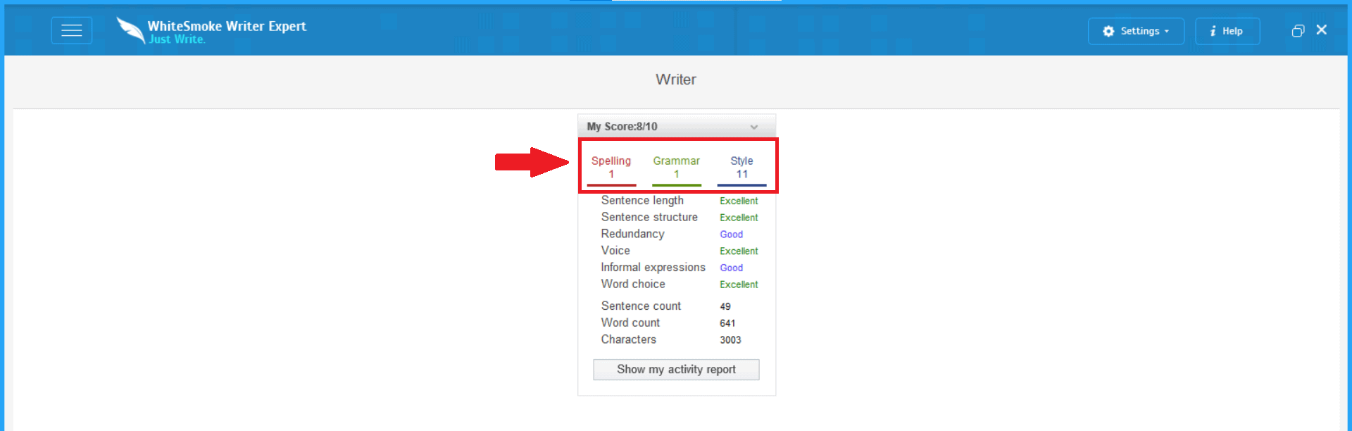 Whitesmoke review: Issues identified