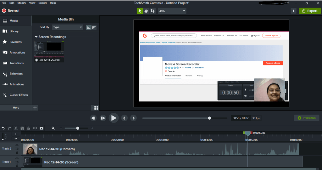 icecream screen recorder export with different channels