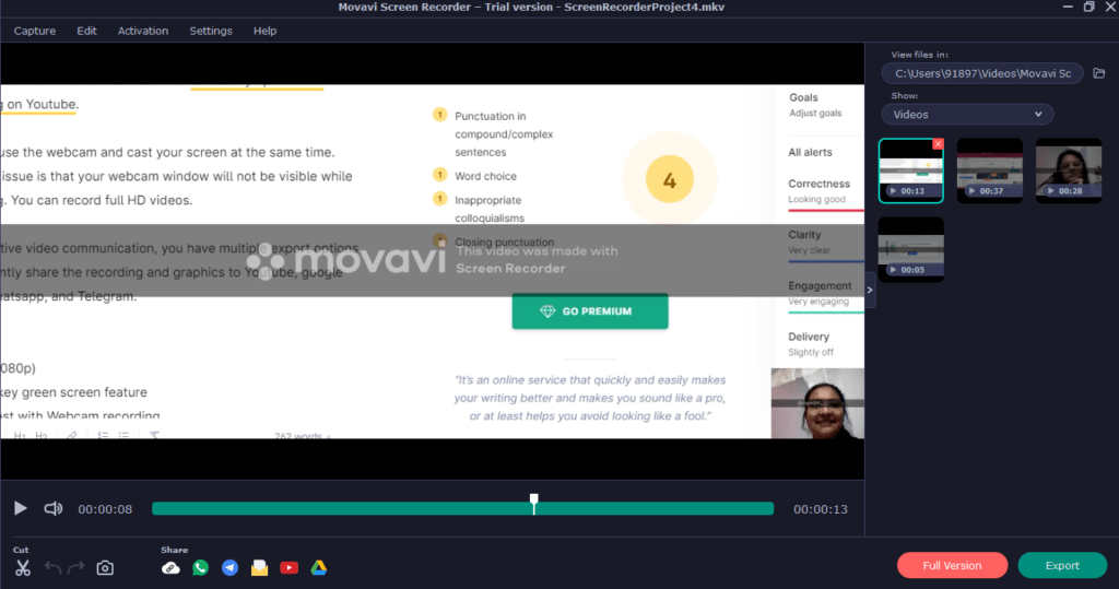 8. Movavi: Best for Recording Webinars and Tutorials Best Screen Recorder