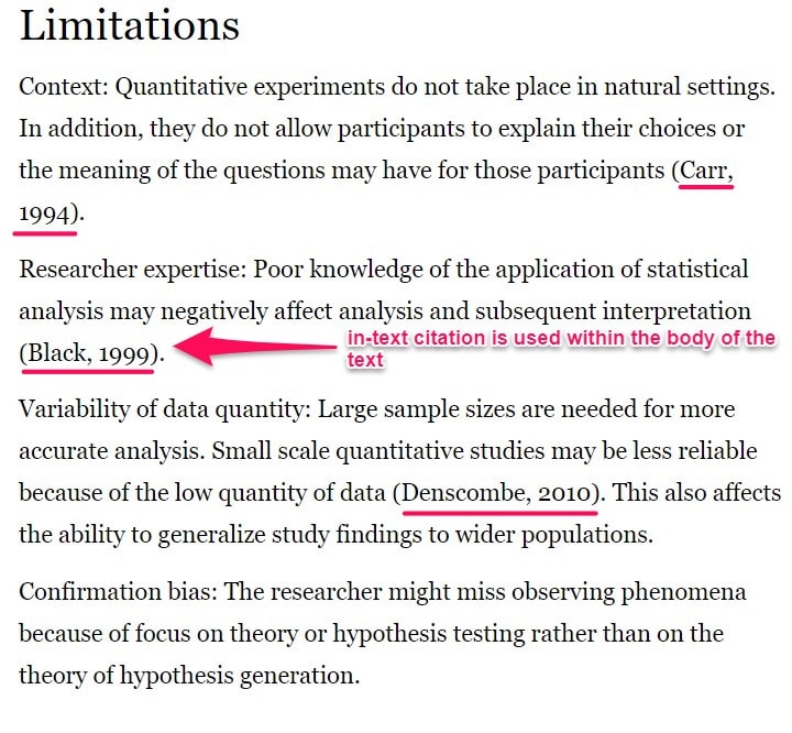 how to cite facts in a research paper