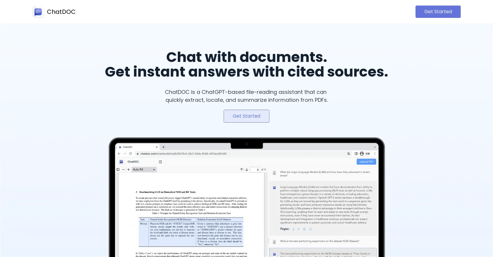 ChatDOC: Ask questions to your documents