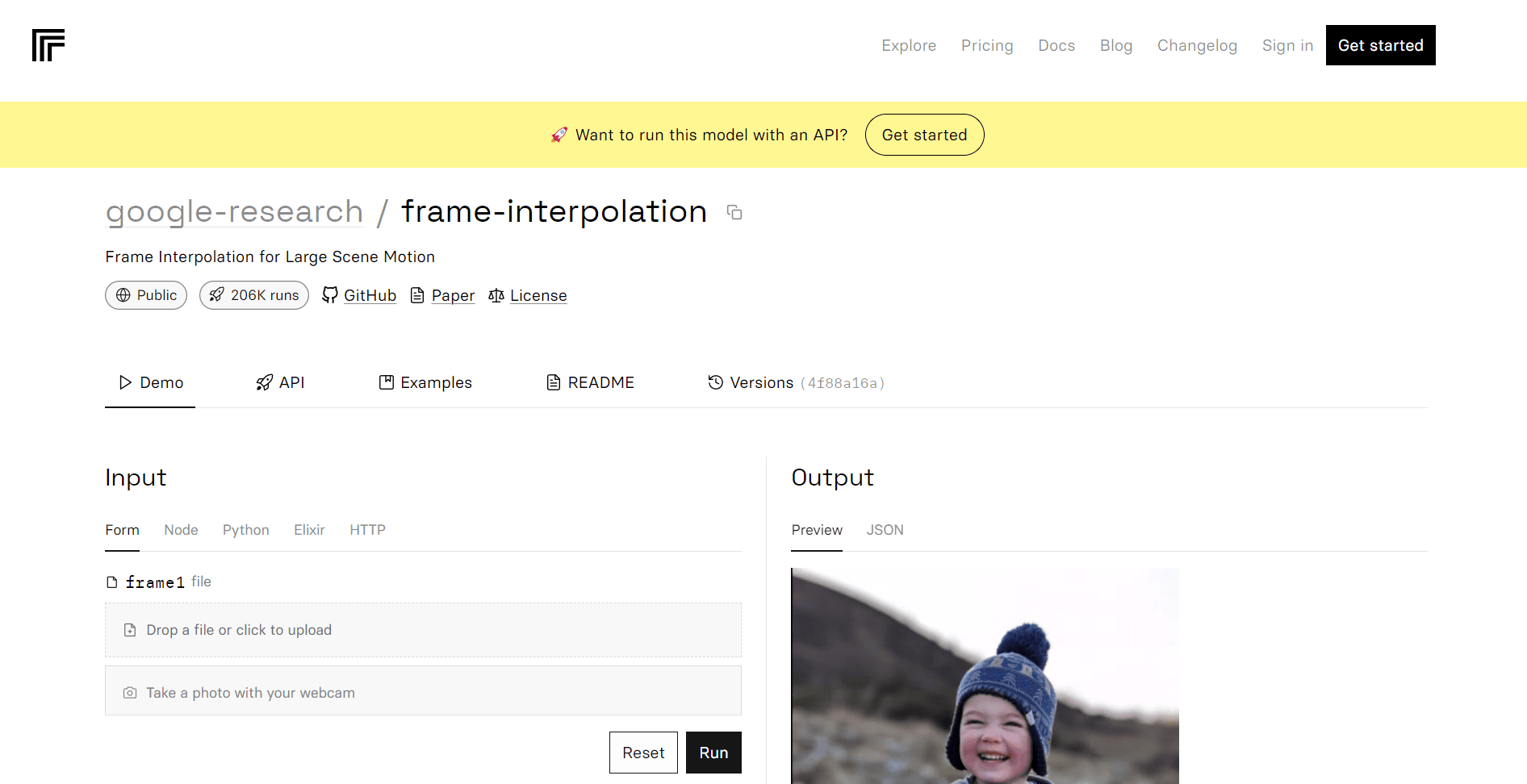 Frame Interpolation AI For Creators Marketplace