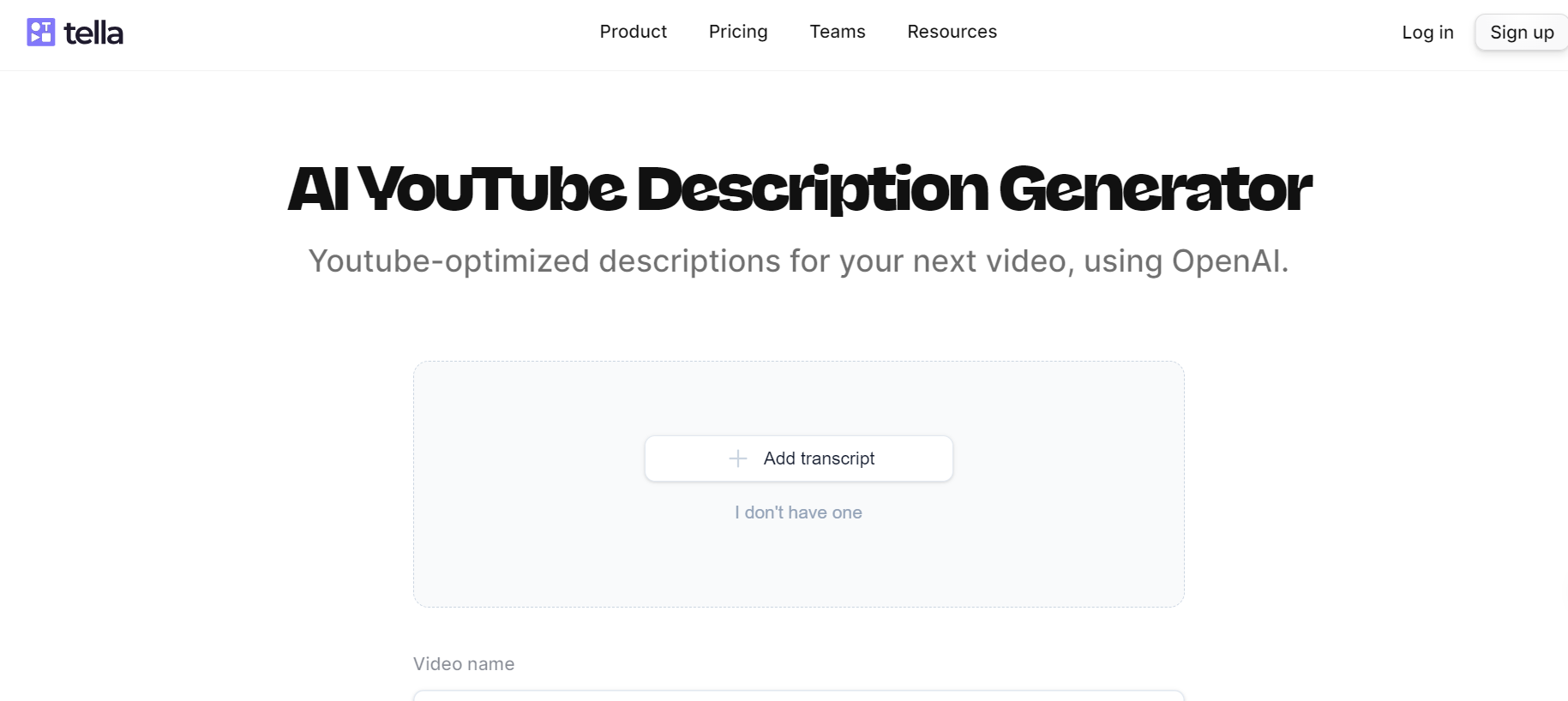 AI YouTube Description Generator AI For Creators Marketplace